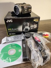 JVC Everio GZ-HD10U HD 1080i 40GB HDD AVCHD Camcorder 10x W/ Extras Tested FR/SH