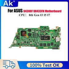 UX433FN Laptop Motherboard For ASUS UX433F U4300F Mainboard W/ I3 I5 I7 CPU