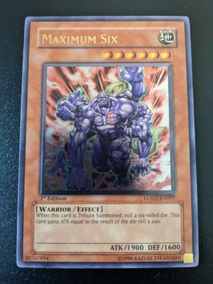 Maximum Six LODT-DE097 Ultimate Rare 1. Auflage Near Mint Yugioh