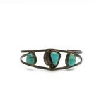 Southwest Sterling Turquoise Bench Bead 18-29in Necklace Cuff Lot of 5 #S5571-3 — photo 10