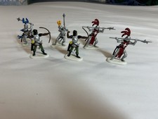 BRITAINS Petite Ltd 1992 Silver Knights Footed 7901 - Set of 6 - Painted