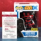David Prowse Darth Vader Signed Star Wars 01 Funko Pop JSA COA 2015 W/ Protector