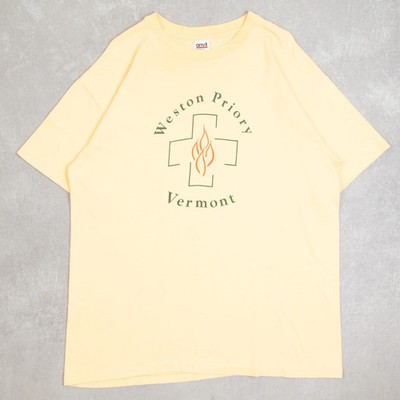 Anvil Vintage Weston Priory Vermont Single Stitch T-Shirt X-Large Herren 1990er