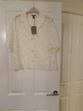 Riverisland Goregous Ivory/Cream Broidered Lacey Blouse.RRP�38