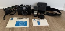 Vintage Minolta Hi-Matic G2 35mm Film Compact Point Shoot Camera 38 mm F2.8 lens