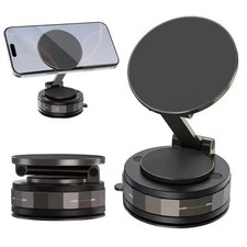 360  Vacuum Magnetic Phone Holder - Suction Cup Car Mount with Foldable Stand US