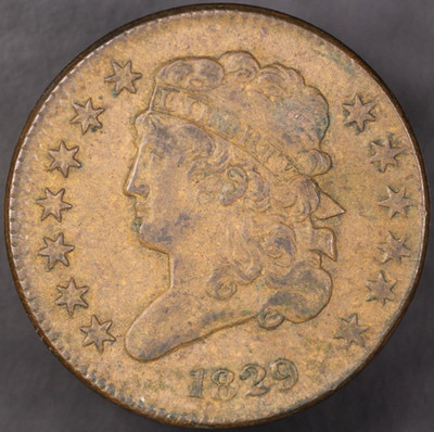 1829 CLASSIC HEAD HALF CENT LOT CC-134