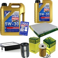 Mann Inspektionspaket 6L Liqui Moly Longlife 5W-30 FüR Hyundai I40 CW 1.7 Crdi