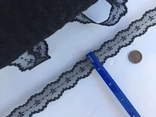 15/16'' Inch Black  Floral  Lace Trim 10,  100 Yards   # A1