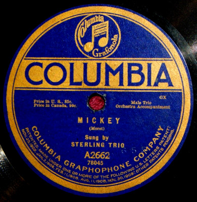 ミッキーマウス プレイ・リトル・プリンス Prince's Orchestra Mickey / Sterling Trio Mickey 78 GX PLAY GRADED
