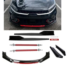 Front Bumper Lip Spoiler Splitter Rear Lip Side Skirt For Kia Forte Sedan/Hatch