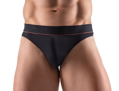Svenjoyment String Perizoma Uomo Nero in Morbido Cotone Organico Elasticizzato - Picture 2 of 8