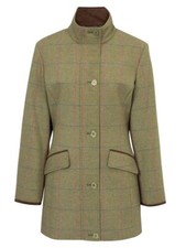 Alan Paine Combrook Ladies Tweed Field Jacket In Juniper
