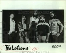 1982 Press Photo Five Members of the band The Lotions, Entertainers - sap21797