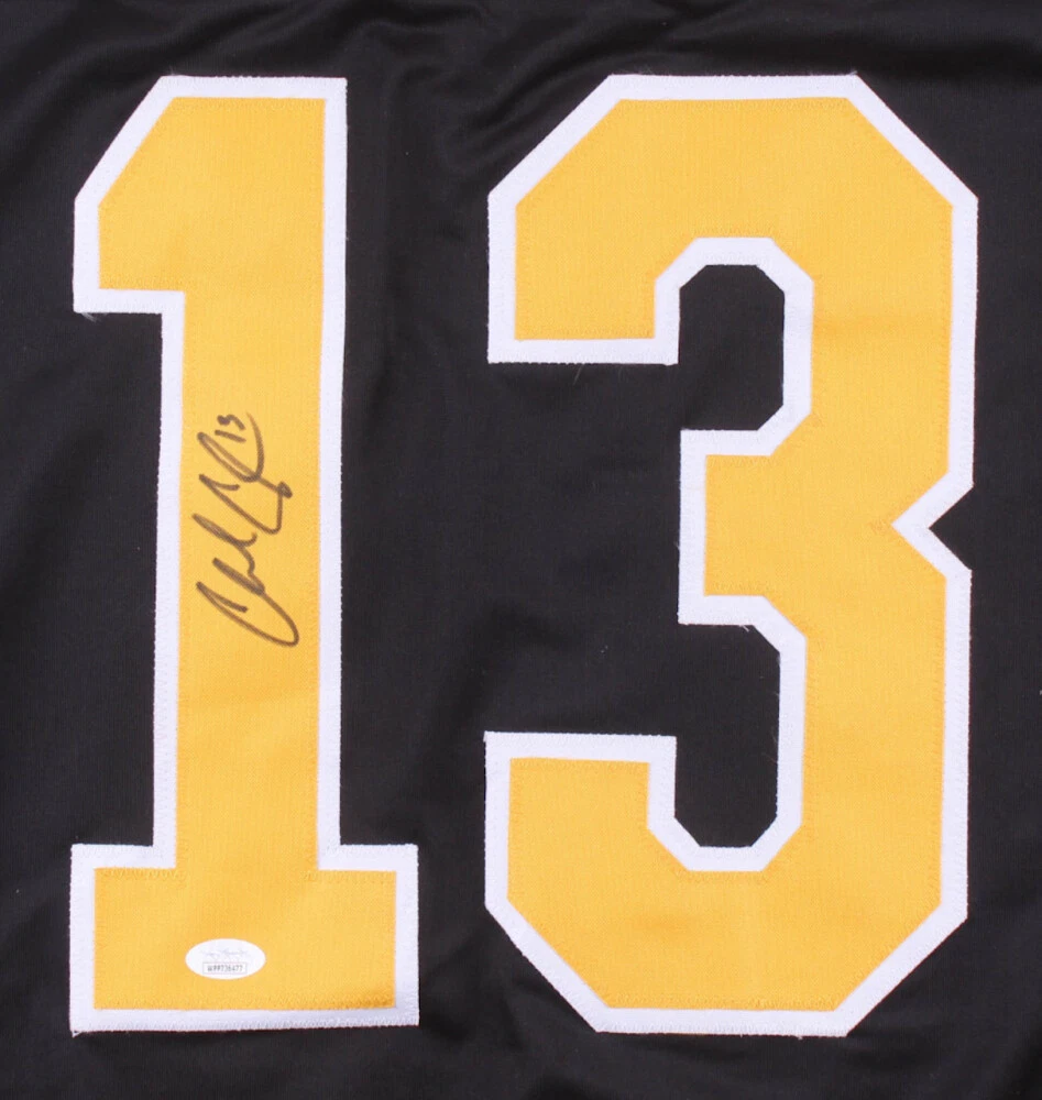 Adidas Boston Bruins No13 Charlie Coyle Black Home Authentic USA Flag Stitched NHL Jersey