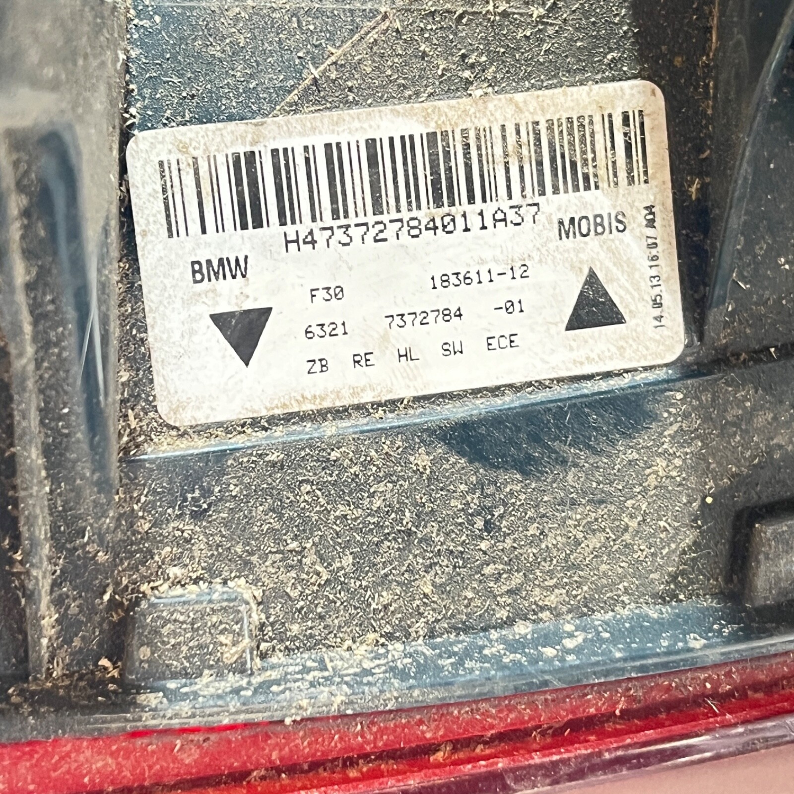 ⭐️ BMW 3 SERIES F30 REAR LIGHT OSR RH DRIVER RIGHT SIDE 7372784 