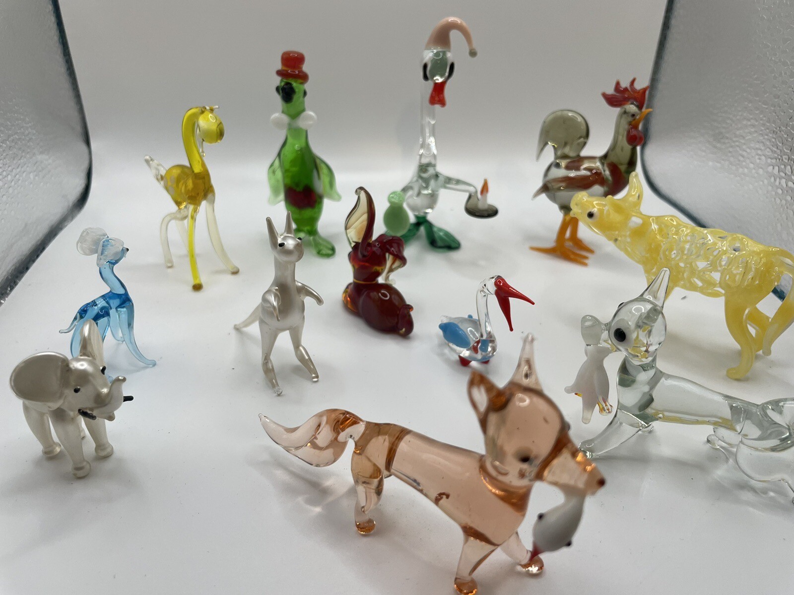 Murano Tiny Glass Animals Ornaments Vintage Collection Job Lot 13 eBay
