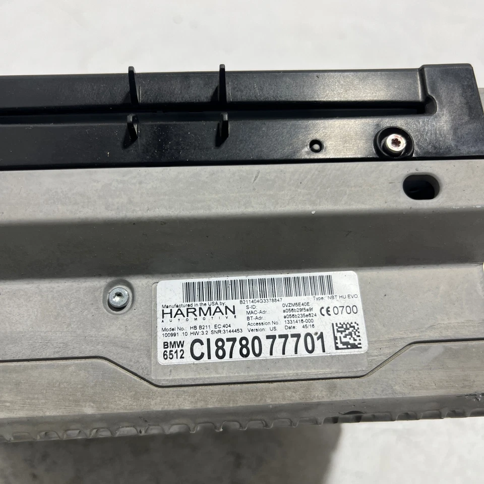 BMW 330i xDrive 2017-2019 receptor de radio navegación reproductor de CD unidad principal OEM Foto 4 de 4