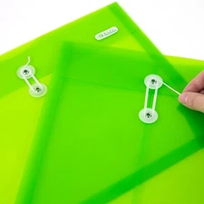 BAZIC Top Side Loading Legal Size String Envelope 2 Per Pack, Varying Random Col