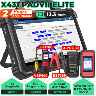 LAUNCH X431 PAD VII Elite PAD7 OBD2 Diagnosegerät ECU Programmier X-PROG3 i-TPMS