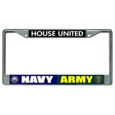 house united navy army family military logo l...