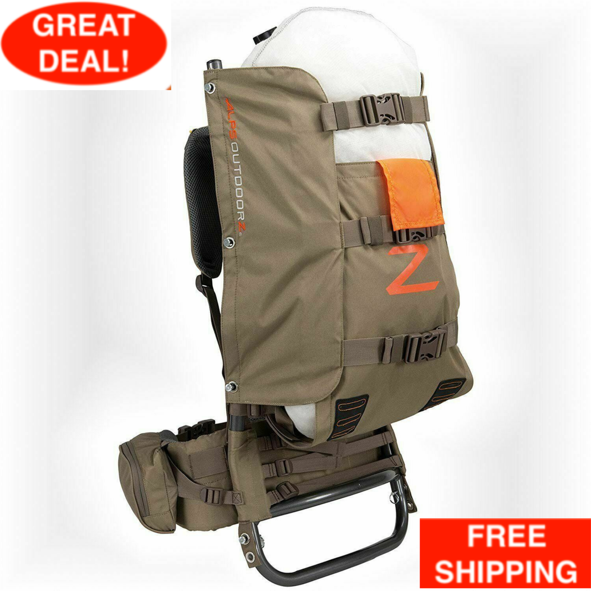Adjustable Game Meat Hauling Pack Hunting Storage Bag Aluminum