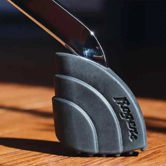 Base de pierna de cisne individual con soporte para caja Rogers Foto 2 de 3