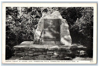 Cumberland Falls State Park Kentucky KY Postcard Dupont Tablet At Lover's Leap