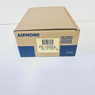 AIPHONE PS-1225UL 12VDC Power Supply NEW