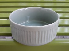 Farmhouse Crock Stoneware Seafoam Green Pet Food Bowl Water Dish Dog Cat Ceramic