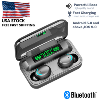Bluetooth Earbuds for iPhone Samsung Android Wireless Earphone IPX7 Waterproof  