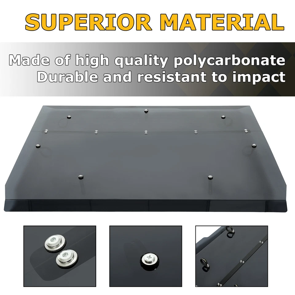 Techo teñido de humo de alta resistencia recubierto duro para Can-Am Commander 800 1000 2014-2020 Foto 2 de 4