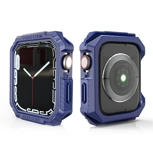 Carbon Fiber TPU Case Fr Apple Watch 10 9 8 7 6 Ultra 2 Armor Bumper Watch Cover - Picture 9 of 17