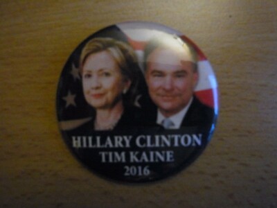 Original US-Wahl 2016 Hillary Clinton Tim Kaine Sticker Rar!
