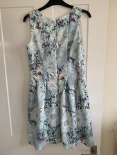 Pretty Patterned Blue Summer Dress Size Meduim