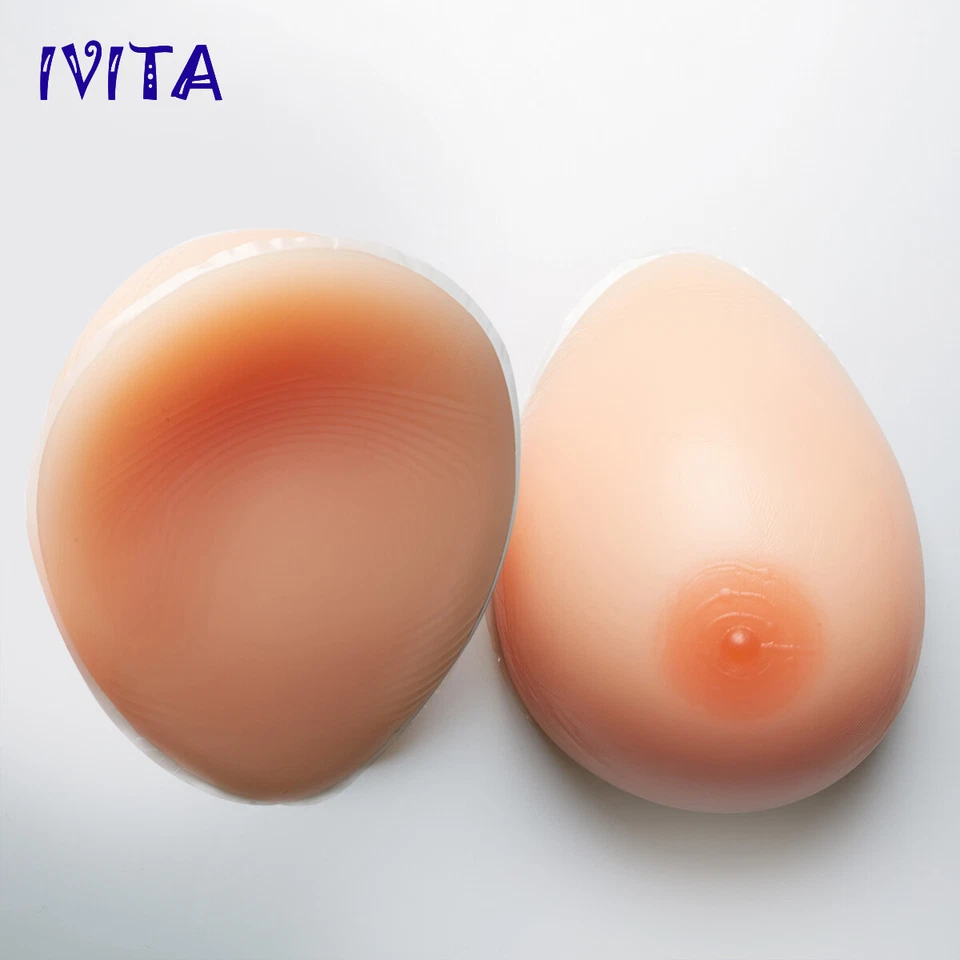 A-FF Cup Silicone Crossdresser Breast Forms Fake Boobs Bras Enhancer Drag-Queen - Image 2 of 4