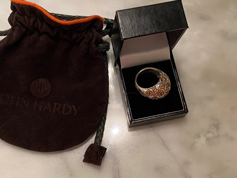 John Hardy 戒指 - 罕见黄水晶纳加传奇圆顶戒指 — 第 2/4 张图片