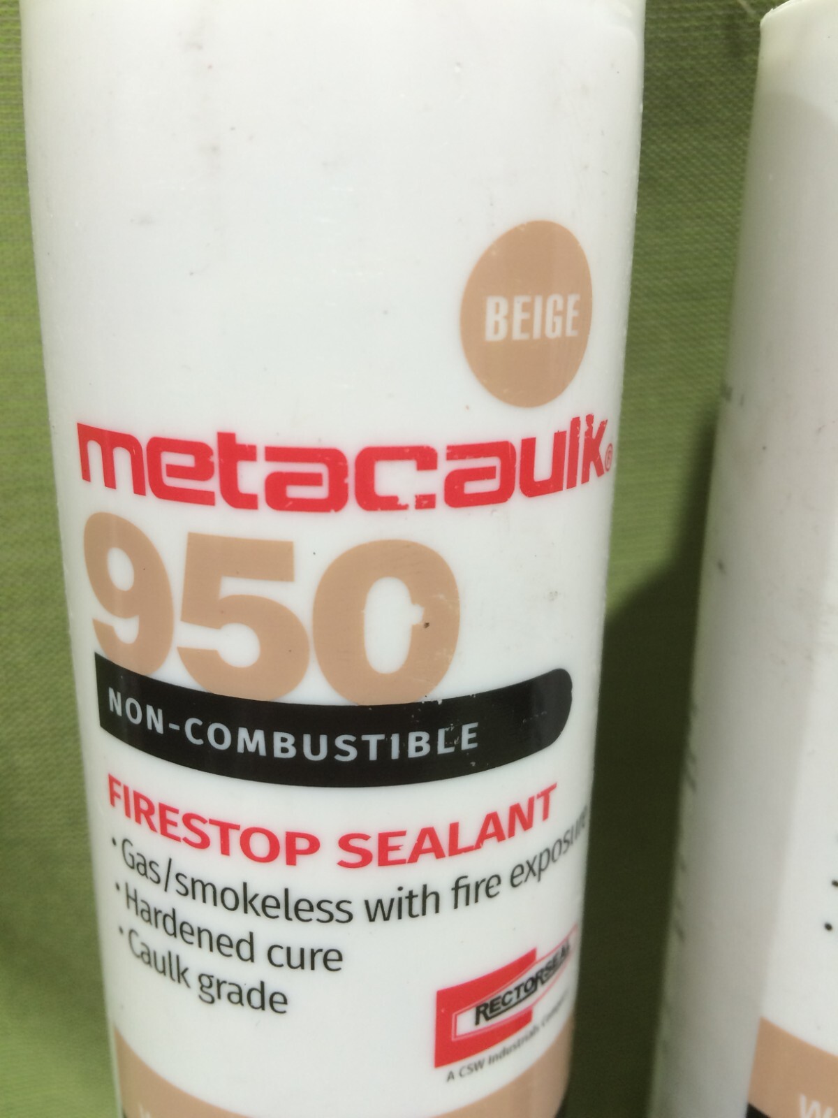 Rectorseal 66643 10.3Ounce Cartridge Metacaulk 950 WaterBased Sealant