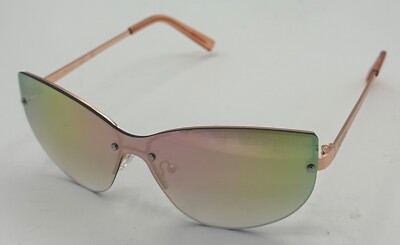 Guess Unisex Rose Gold Front Mount Shield Sunglass