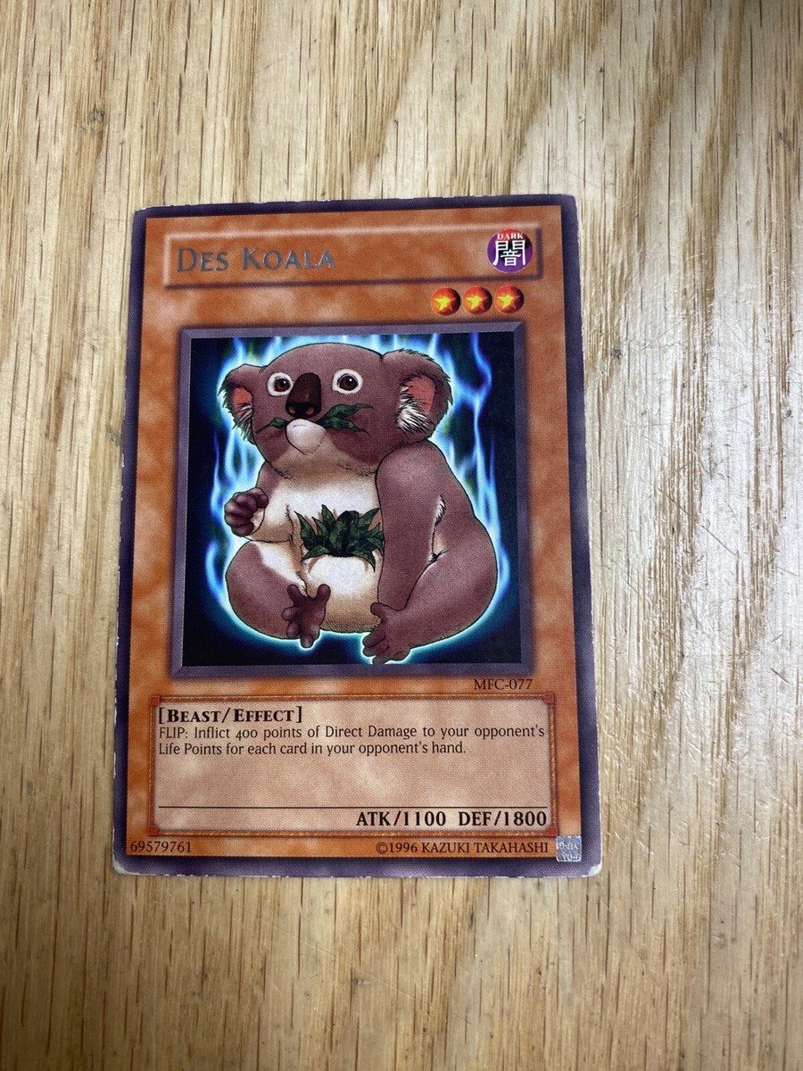 1996 Yu-Gi-Oh Rare Des Koala Card | eBay