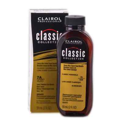 Lot 2 Clairol Professional Classic Permanent Hair Color Dye 7A 42D Moongold