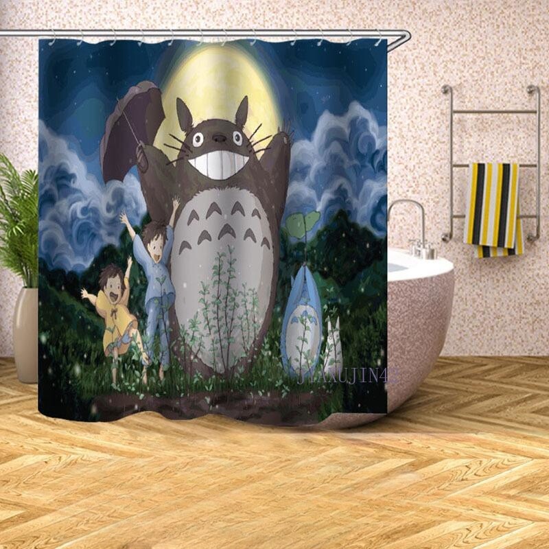My Neighbor Totoro Series Printed Shower Curtain Modern