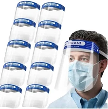 Face Shield Mask Medical Protective Safety 5-100pcs Dental Hat Headwear