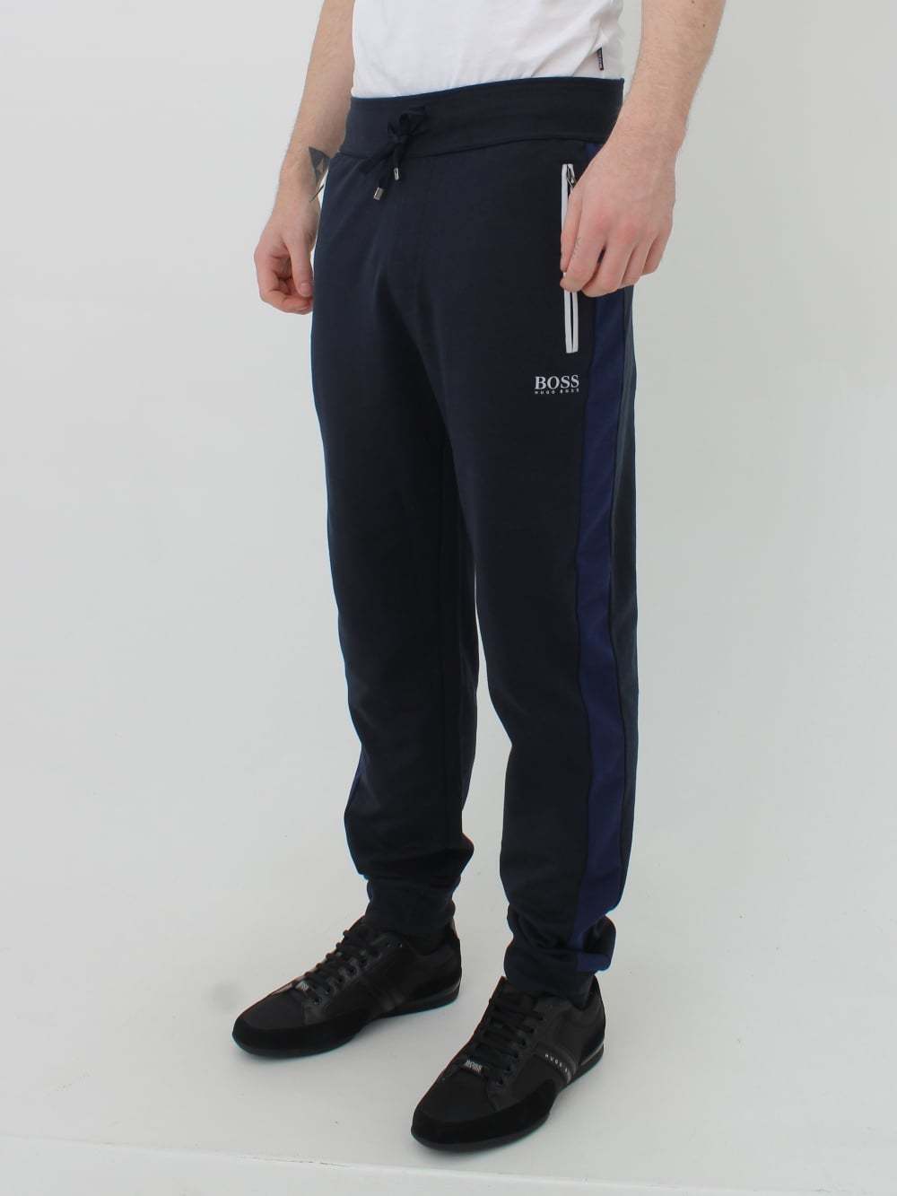 BOSS TRACKSUIT PANT SWEAT PANT IN NAVY SIZE L