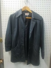 Red Kid Black Leather Jacket Size Xs