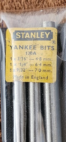 Stanley Yankee 130A & 2 Countersink Drill Bit Sets 1525A & 1524S USA ๐บ๐ธ NOS - Picture 4 of 22