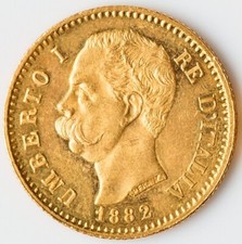 Italia - 1882-R Umberto I 20 Lire - NGC MS64 - BELLISSIMI CAMPI SIMILI A PROVE - BELLO!