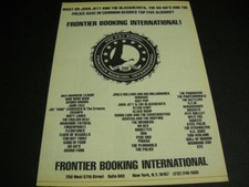 JOAN JETT Wall Of Voodoo ROBIN LANE Modettes PLIMSOULS 1982 Promo Poster Ad