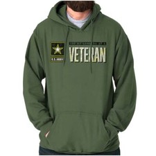 US Army Star Logo Youre Looking At A Veteran Hoodie Hooded Sweatshirt Men Women
