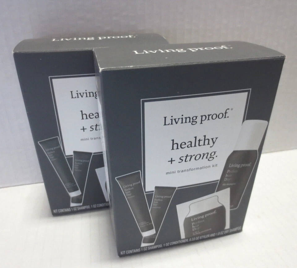 LIVING PROOF SANO + FUERTE MINI KIT DE TRANSFORMACIÓN LOTE DE 2 EN CAJA Foto 2 de 4